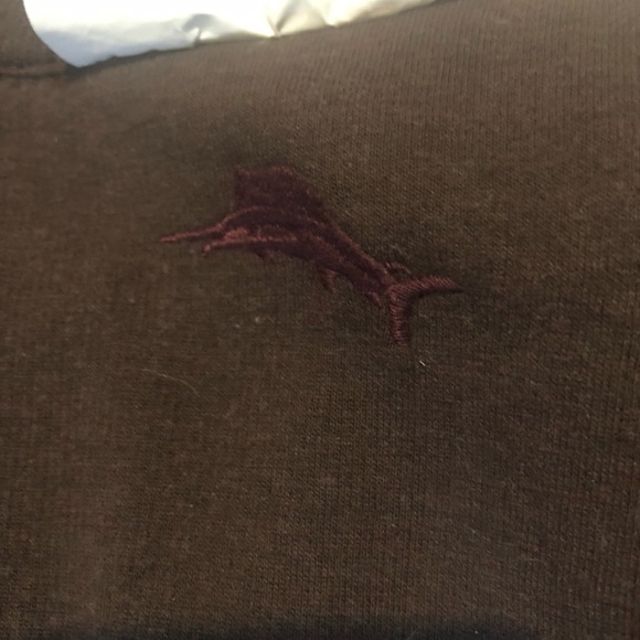 Men’sTommy Bahama Reversible three quarter zip sweater,Medium,Burgundy and Brown - Picture 9 of 12